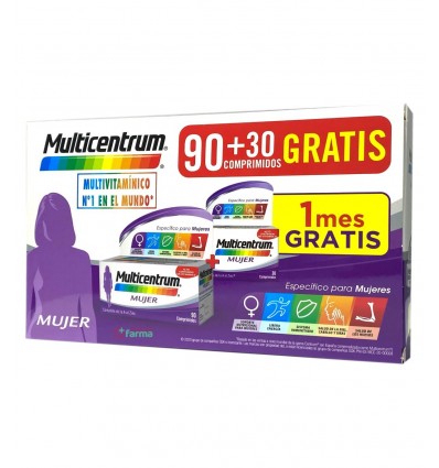 Pack de vitaminas Multicentrum Mujer 90 + 30 comprimidos
