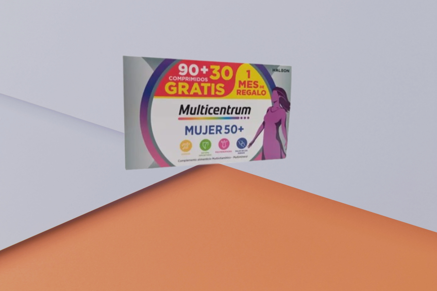 Pack vitaminas Multicentrum mujer 50+ 90 + 30 comprimidos